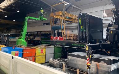 Déménagement industriel dans une usine d'Issoire