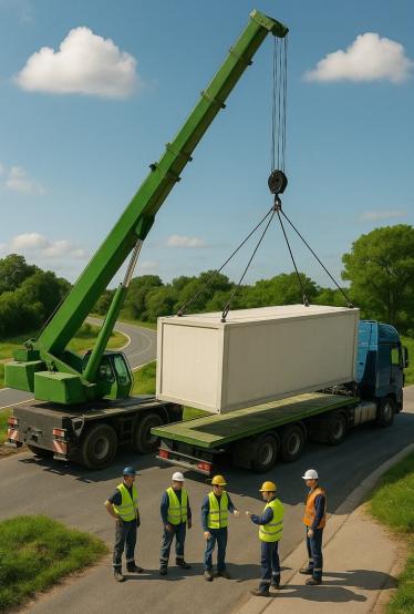 Manutention et levage de machine de laboratoire À Nantes