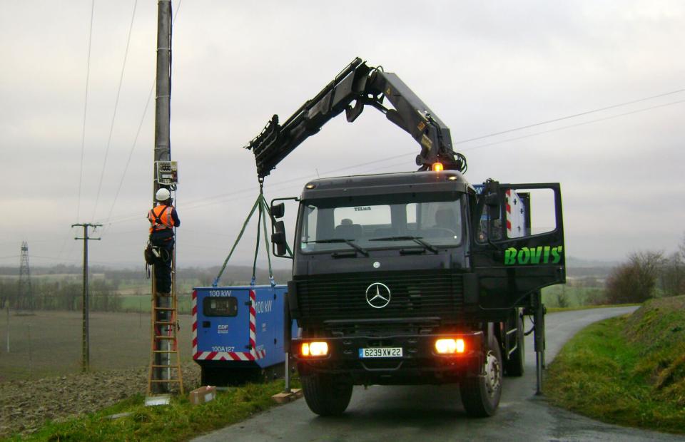 Livraison de matériel électrique